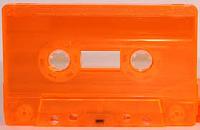 C-30 Fluorescent Orange HiFi Ferro Type 1 Audio Cassette.